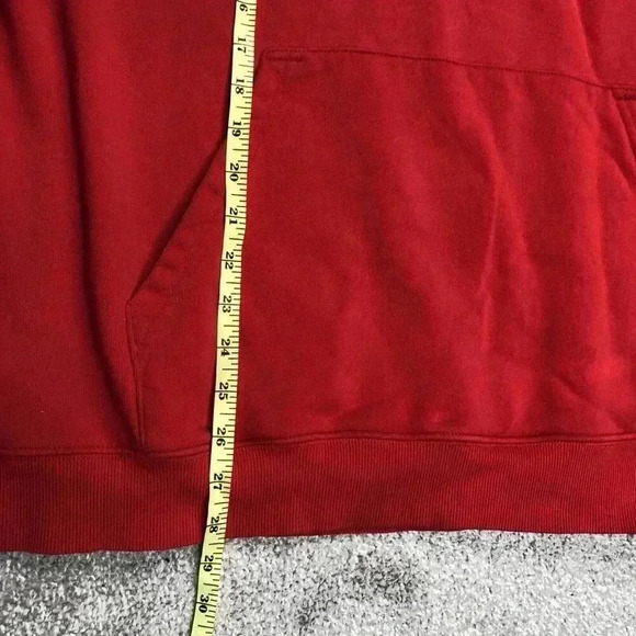 Seek Discomfort Hoodie Sz 2XL Red Color Sweatshirt Embroidered Organic - Picture 4 of 11